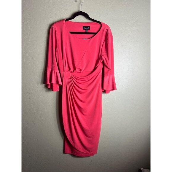 NWT Connected Apparel Coral Salmon Dress Size 10 - Picture 1 of 4